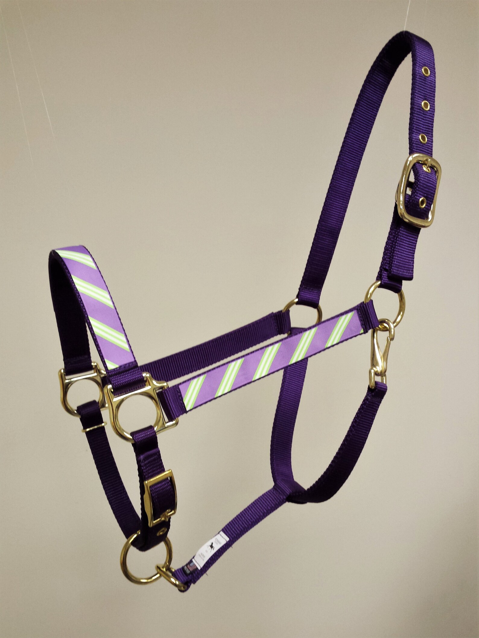 Stripe Horse Halter Purple Stripe Draft Halter Fancy Large Etsy