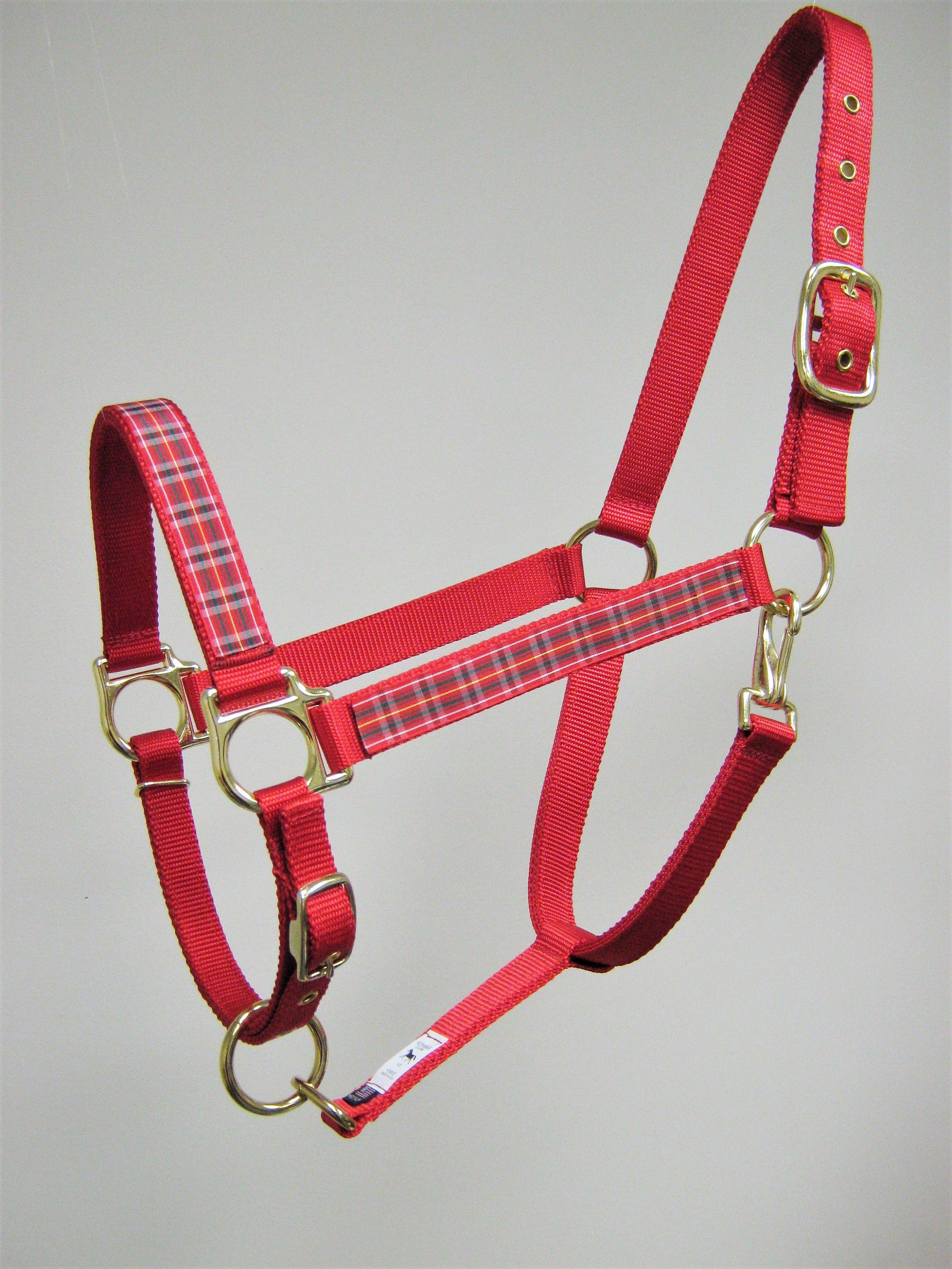 Plaid Horse Halter Red Plaid Draft Horse Halter Plaid Mini Etsy