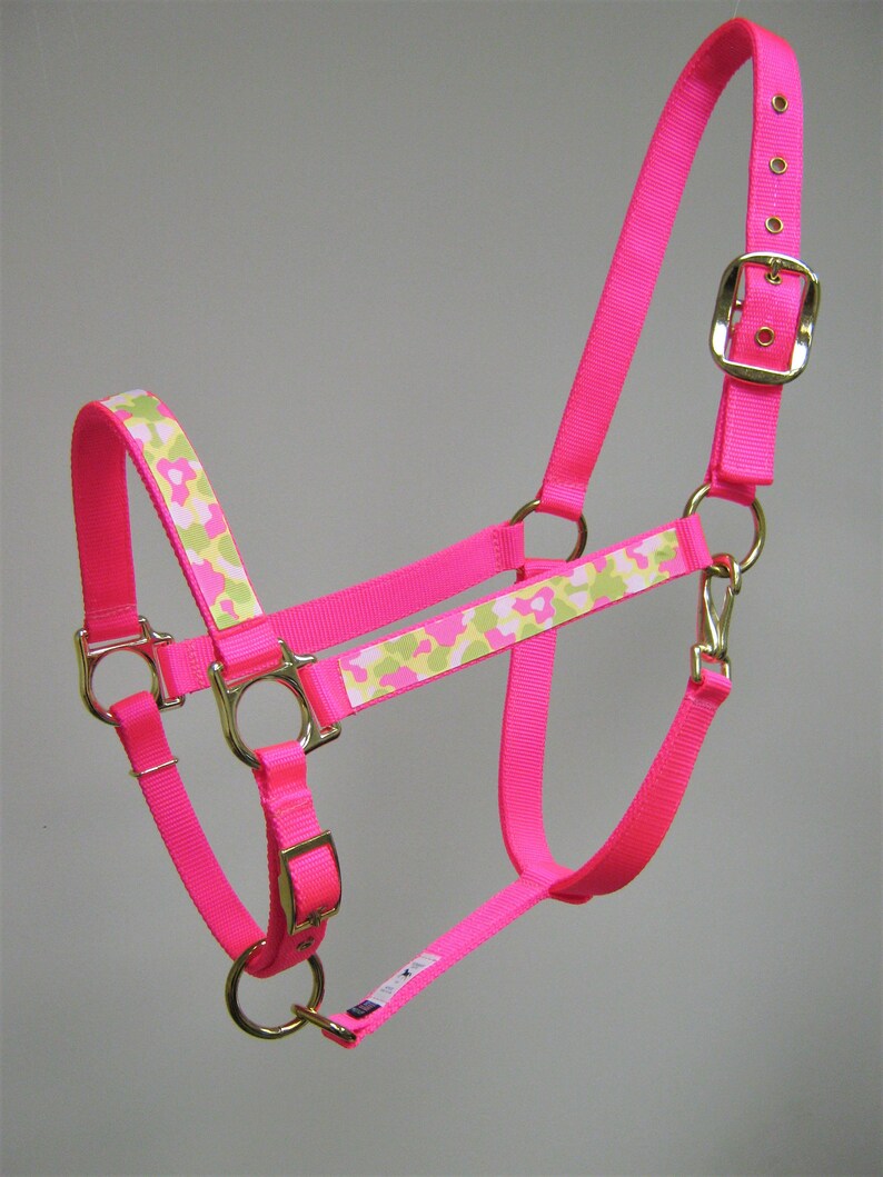 Camouflage Horse Halter Camo Draft Halter Neon Camouflage Etsy