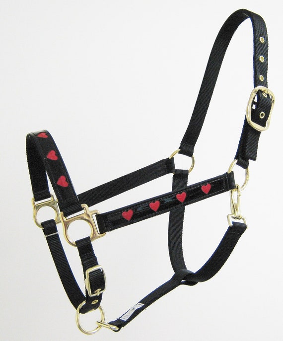 Horse Halter Red Sweet Heart Horse Halter Nylon and Etsy