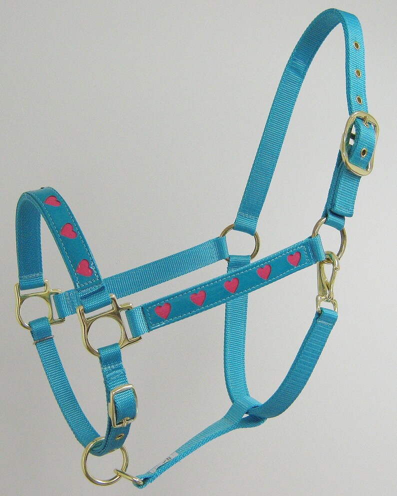 Horse Halter Red Sweet Heart Horse Halter Nylon and Etsy