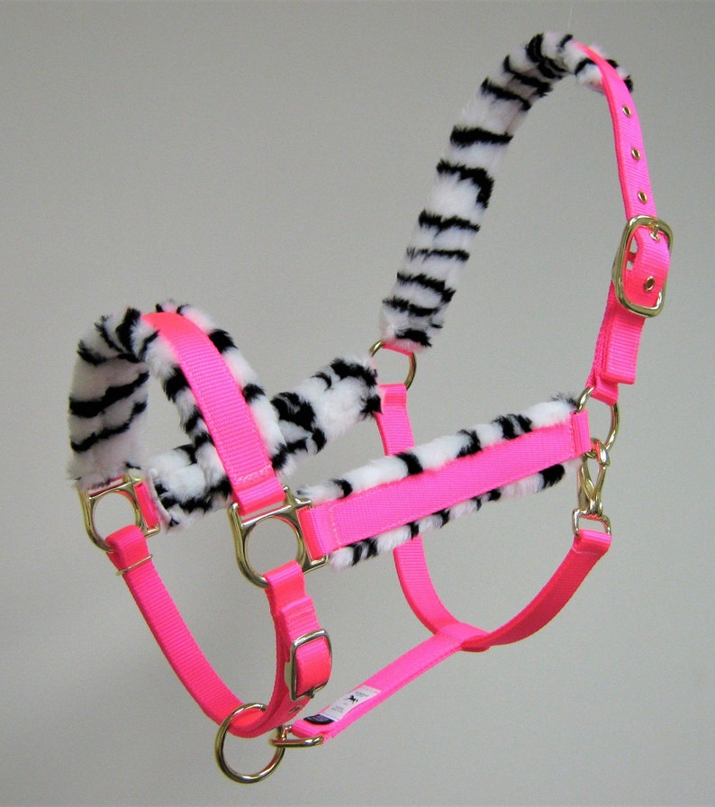 Furlined Horse Halter Padded Horse Halter Purple Horse Etsy