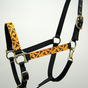 Halloween Witch Hat Horse Halter, Witch Hat Mini Horse Halter, Holiday Draft Halter Holiday Breakaway Halters