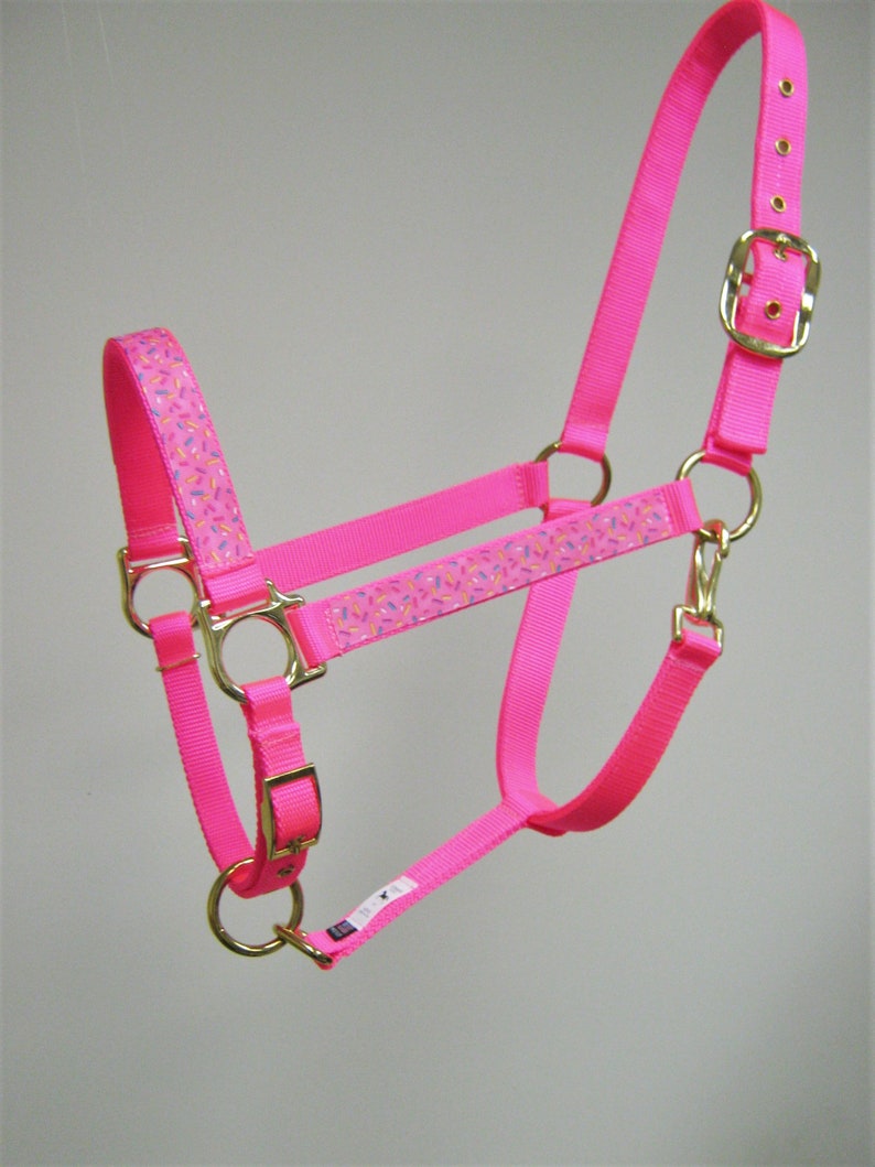 Sprinkles Horse Halter Pink Sprinkles Draft Horse Halter Etsy