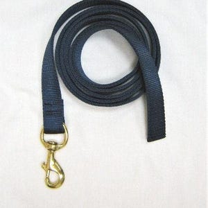 Flat Nylon Lead with Snap, Nylon Webbing Lead with Chain, Lead with Bolt Snap