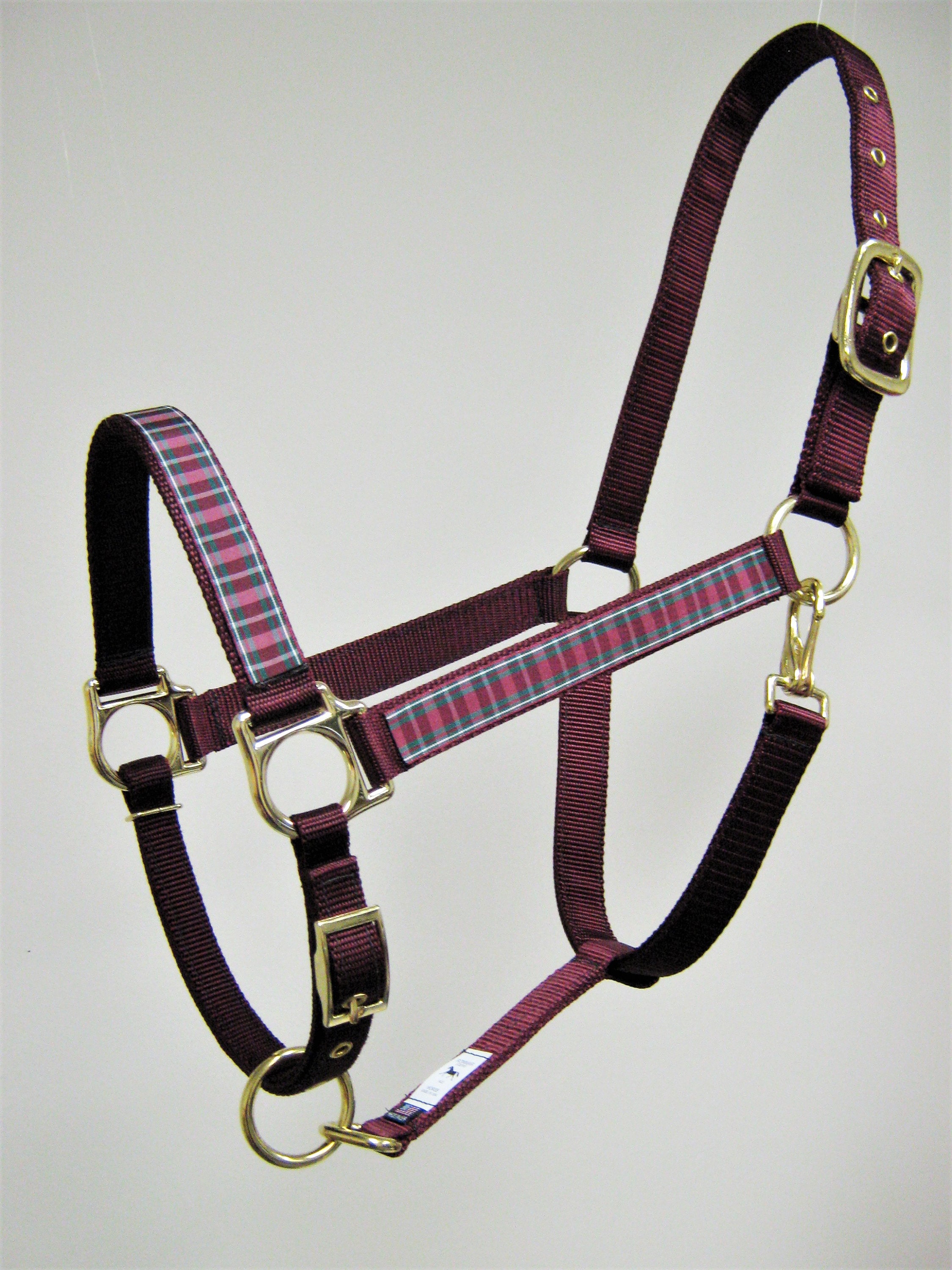 Plaid Horse Halter Red Plaid Draft Horse Halter Plaid Mini Etsy