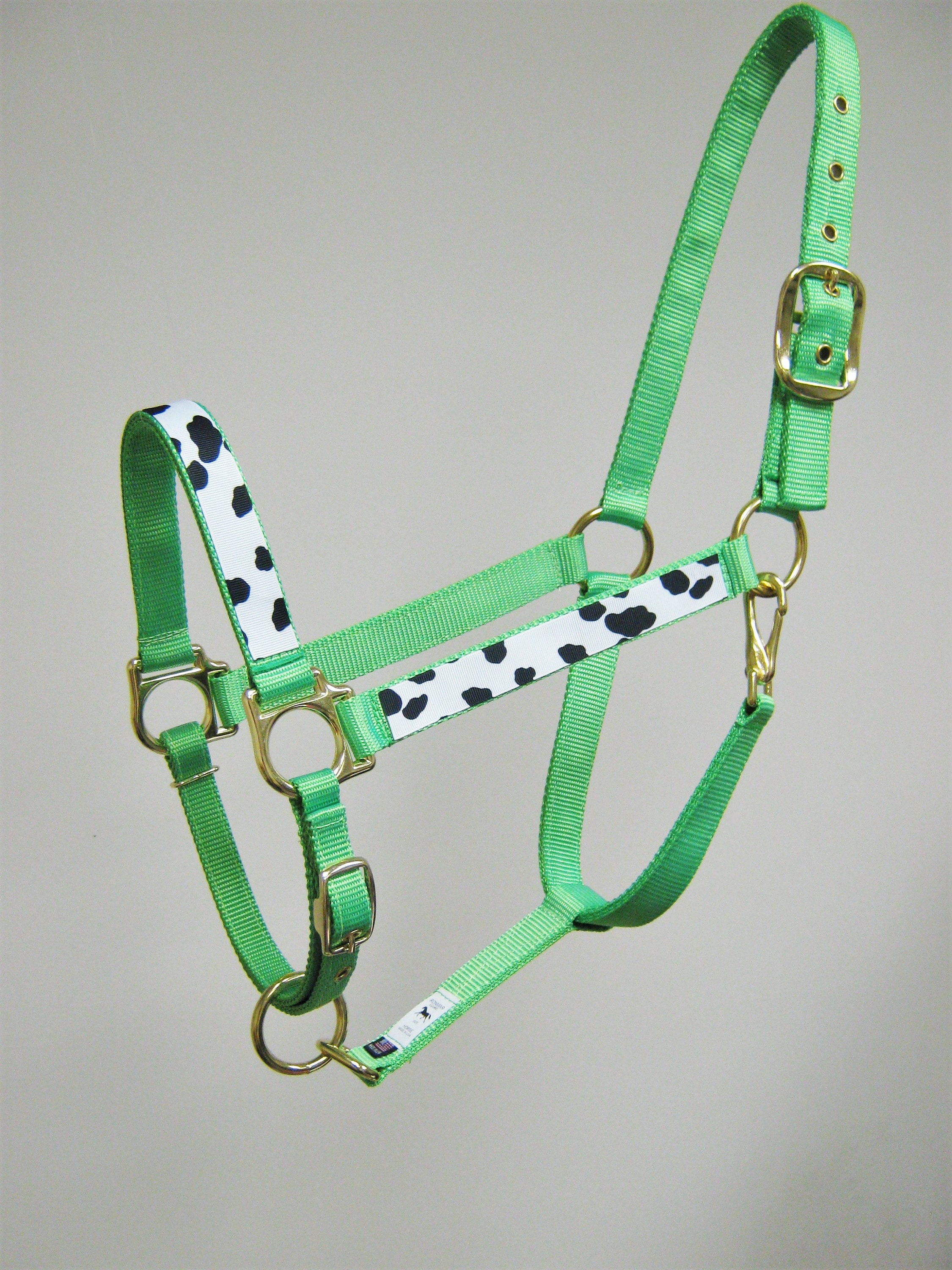 Cow Design Horse Halter Black and White Cow Print Draft Horse Etsy