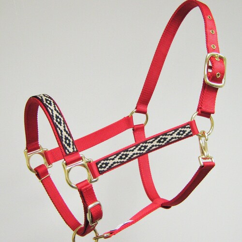 Horse Halter With Fur Full Size Adjustable Tack Shows Etsy