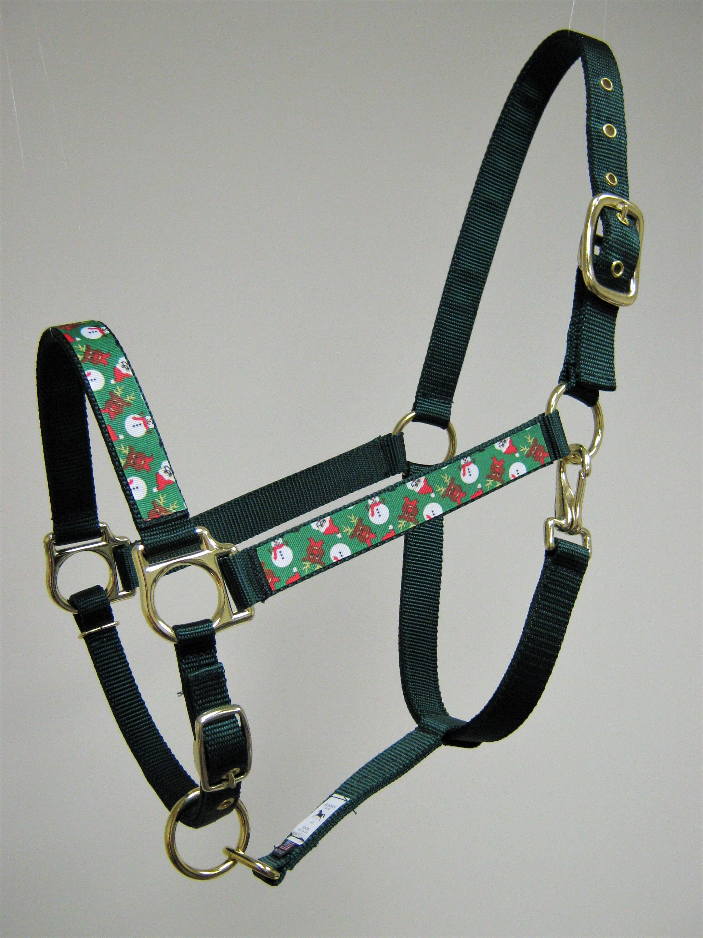 Christmas Horse Halter Holiday Draft Halter Tumbling Santa Etsy