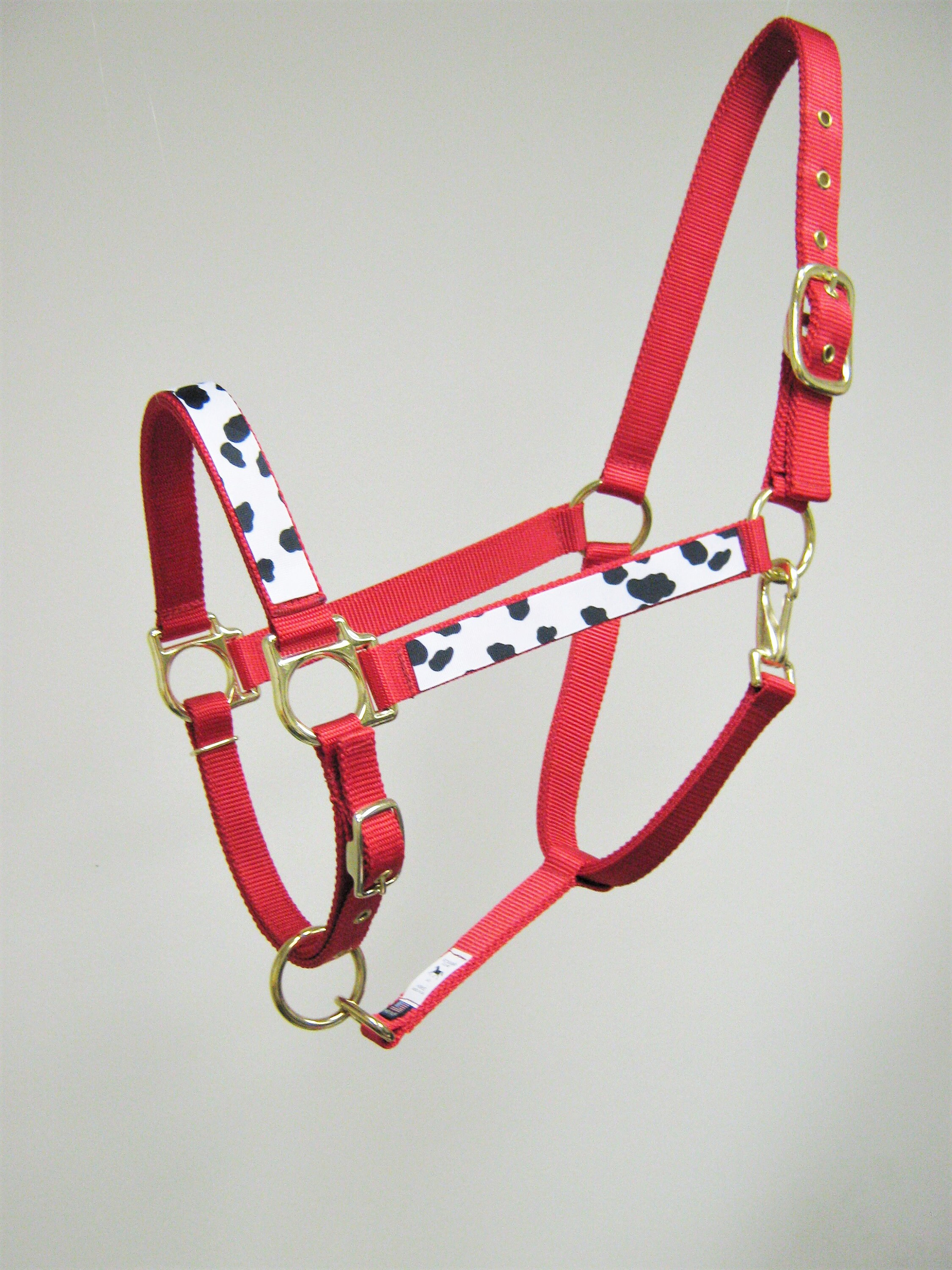 Cow Design Horse Halter Black and White Cow Print Draft Horse Etsy