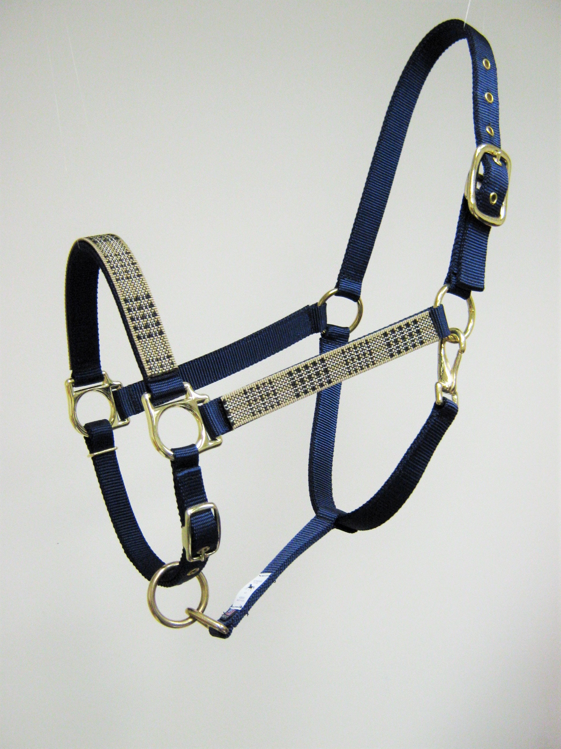 Equestrian Plaid Horse Halter Plaid Draft Horse Halter Tan Etsy