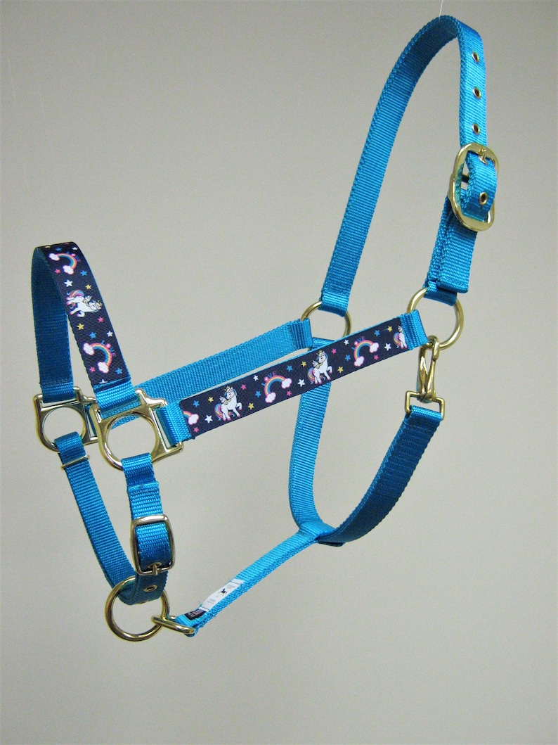 Unicorn Horse Halter Rainbow Pony Halter Fantasy Lilac Horse Etsy