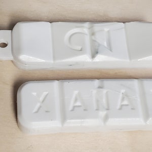 Xanax Bar Plastic Keychain