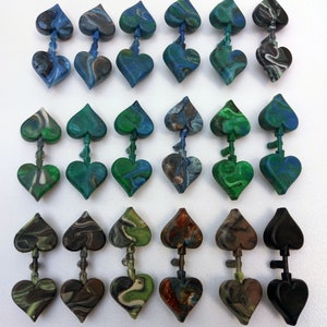 Recycled Plastic Heart Pendant / Perfect gift for boyfriend girlfriend valentine!