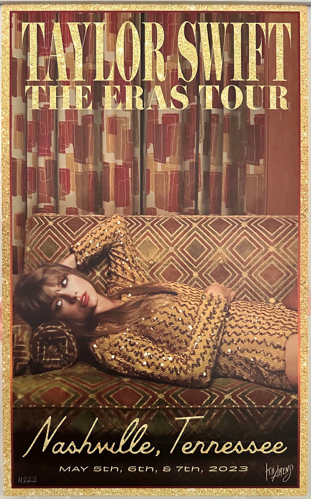 Taylor Swift the Eras Tour Nashville VIP Poster Etsy