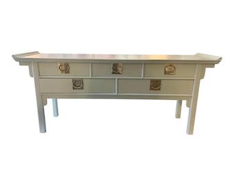 Chinoiserie Soft Green Sideboard by Century Furniture