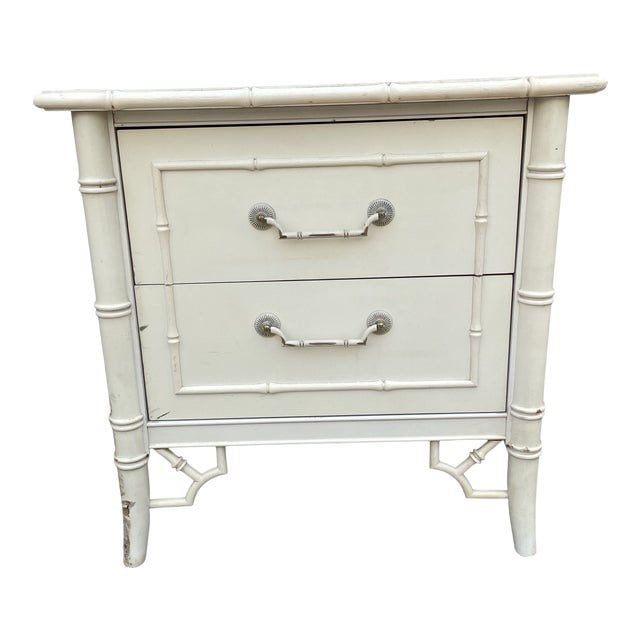 Thomasville faux bamboo nightstand deals