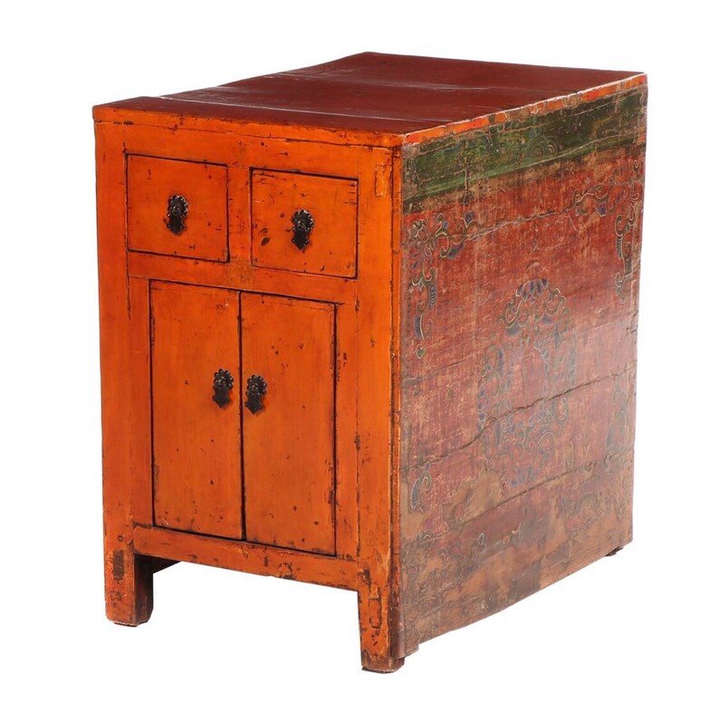 Sino Tibetan Antique Cabinet Etsy