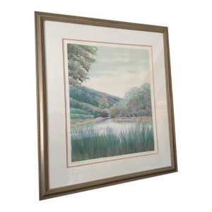Late 20th Century Framed Original Painting Signed by Artist
