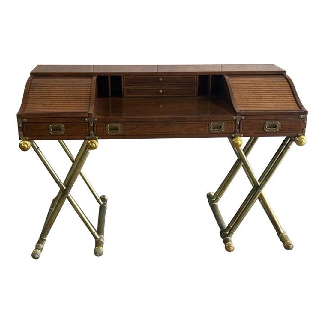 Drexel Oxford Campaign Desk: Mid-century Modern Writing Desk - Etsy