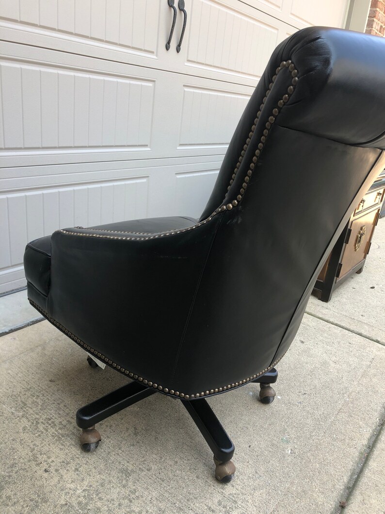 Leather Executive Office Desk Chair By Bradington Young Etsy