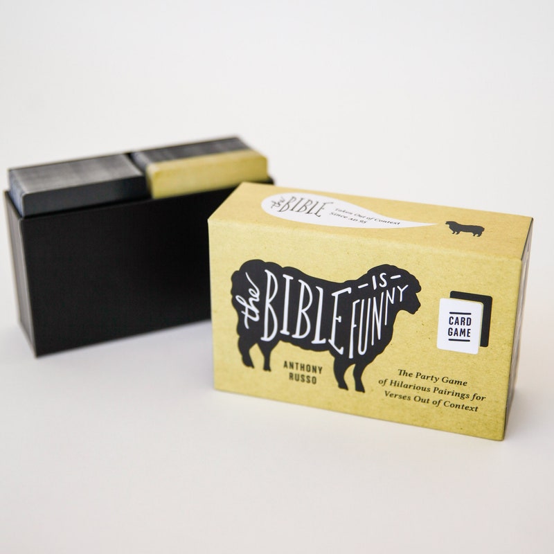 The Bible Is Funny Card Game: The Party Game of Hilarious Pairings for Verses Out of Context (w/ signed sticker)