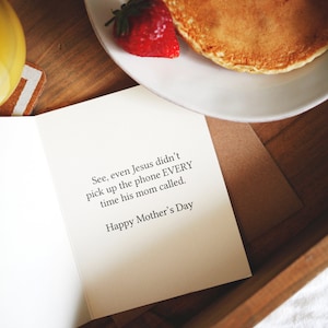 Funny Bible Verse Mother&#39;s Day Card: WWJD Linen Card