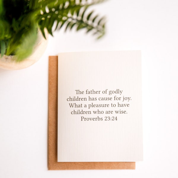 Funny Father's Day Card | Bible Verse Fathers Day Card | Christian Father's Day Card | Funny Bible Verse Fathers Day Card