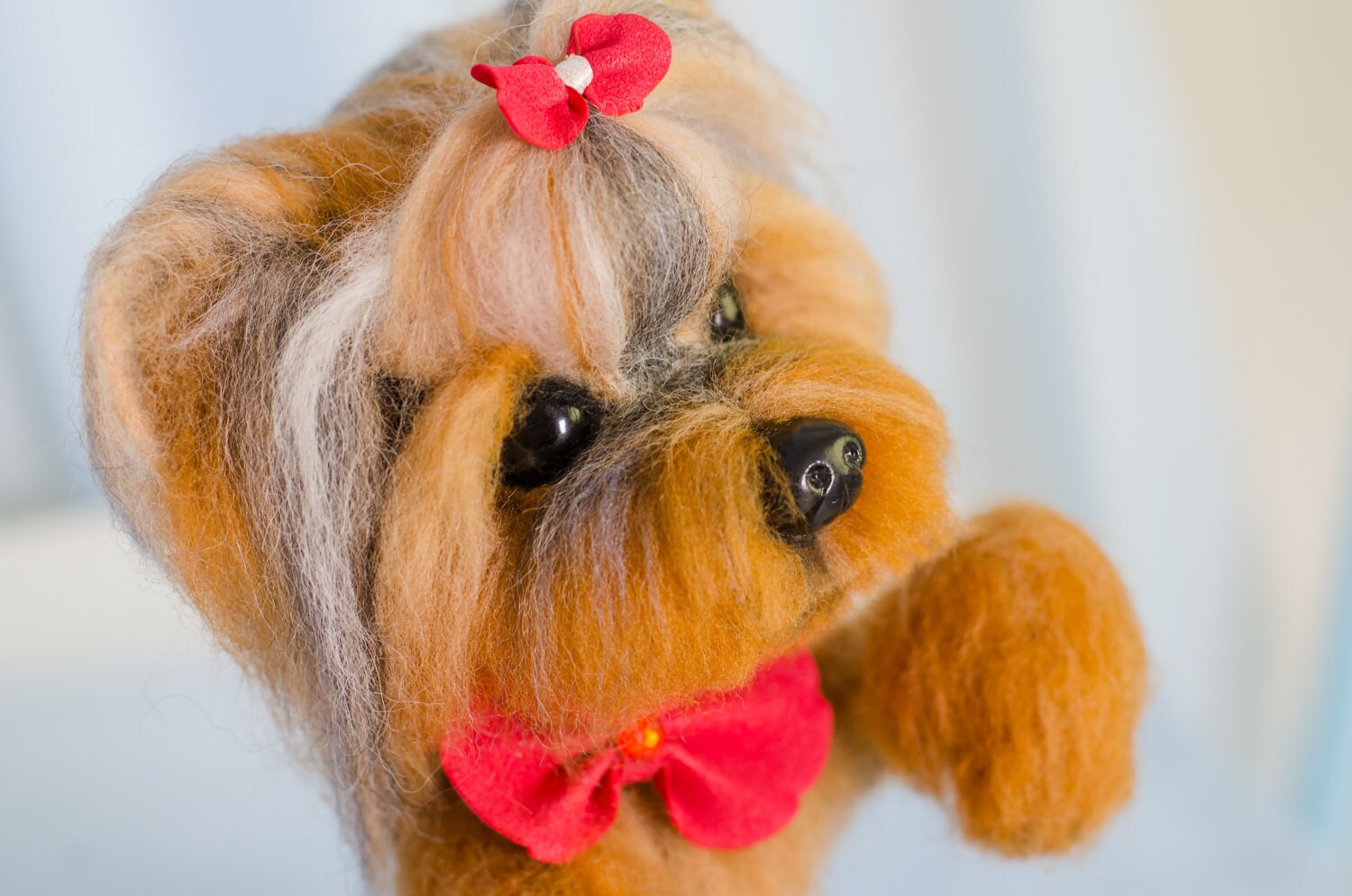 Needle felted yorkshire terrier Needle felted animal Needle Etsy