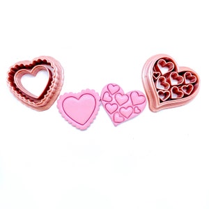 Valentine's Day Themed Heart Clay Cutters