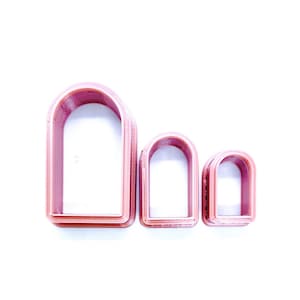 Narrow Window Pane Arch Clay Cutter Cookie Cutter Fondant Cutter