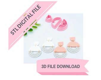 3D FILE Felina Clay Cutter Set Digital STL File Download