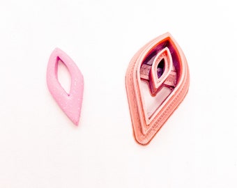 Rounded Diamond Pendant Cutter Cookie Cutter Fondant Cutter