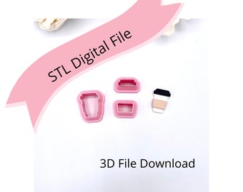 3D Coffee Cup and Lid Cutter Set Imprimante 3D STL Digital Télécharger