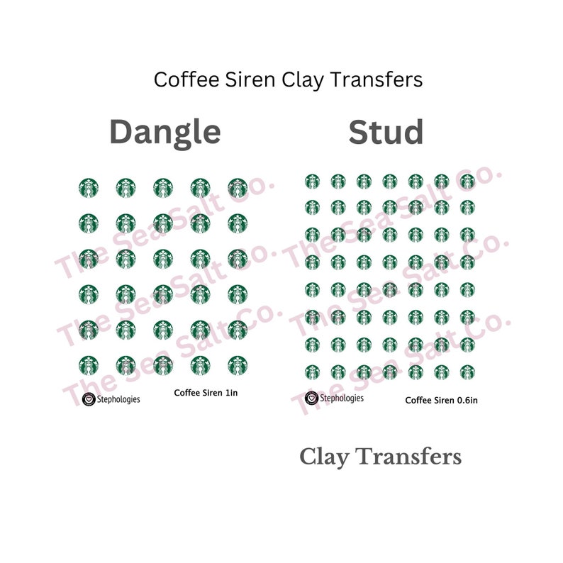 Coffee Siren Stephologies Clay Transfers & Cutter - Etsy