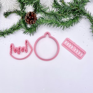 Large Christmas Ornament Clay Cutter Cookie Cutter
