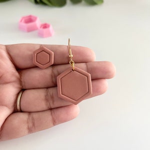 Piped Hexagon Polymer Clay Cutter