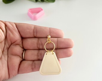 Piped Trapezoid Polymer Clay Cutter
