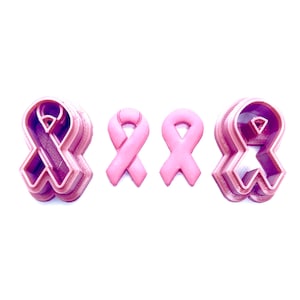 Breast Cancer Ribbon Earring Clay Cutter Cutter Fondant Cutter