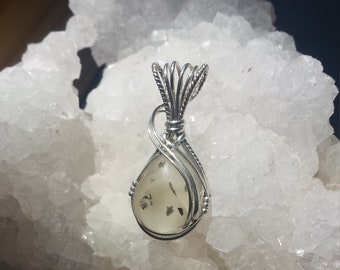 Sterling silver Fluorite pendant