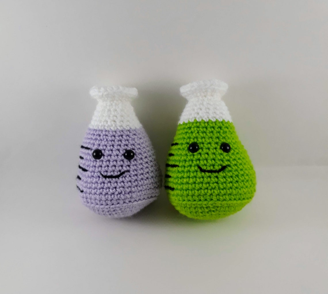 Crochet Chemistry Erlenmeyer Flask Crochet Erlenmeyer Etsy