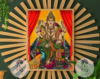 Lord Murugan Digital Art(Digital Download)