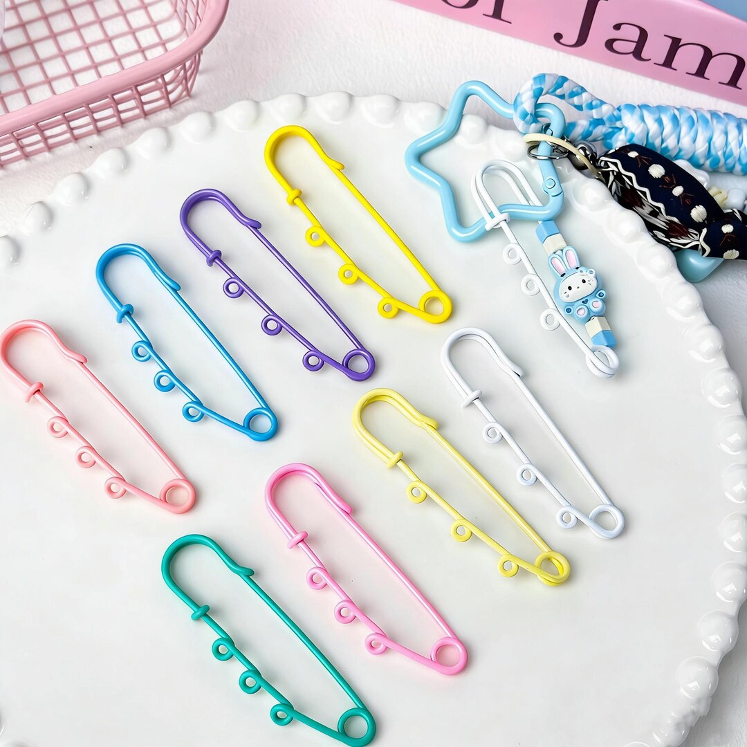 5PCS Triple-ring Pin, Minimalist Three-hole Pin, DIY Brooch, Jewelry ...