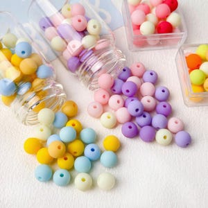 8mm Macaron-colored Round Matte Beads,Handmade DIY Beads,Cute Round Spacer Beads, Accessories For Bracelets,Necklaces,Handmade Birthday Gift