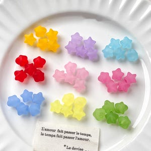 20pcs Colorful Star Acrylic Beads, Y2K Star Bead, DIY Phonechain/keychain/Jewelry Making Materials