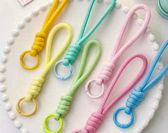 Rope Knot Handbag Charms: Paracord Keychain, Bag Decoration - 2PCS