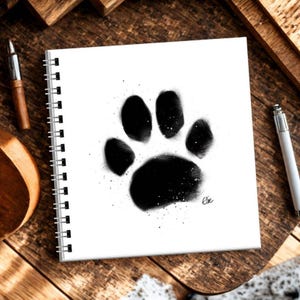Paw Print Sketchbook: Square Wire Bound Notepad