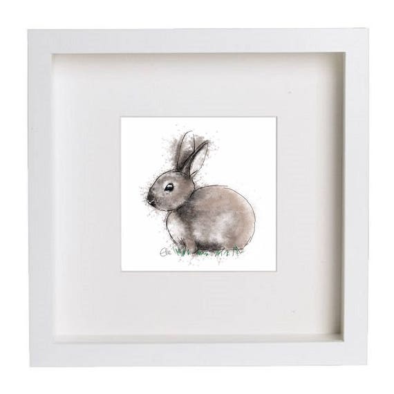 framed bunny pictures for nursery
