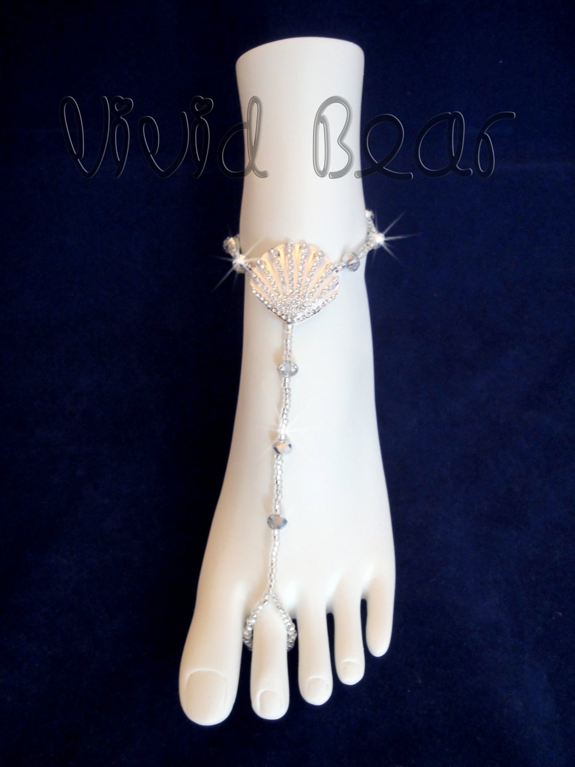seashell barefoot sandals