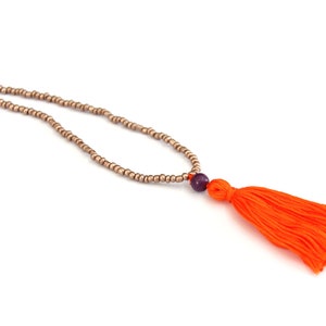 Clemson tassel necklace hot sale